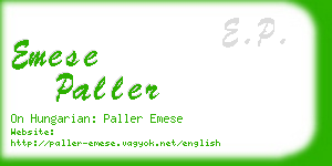 emese paller business card